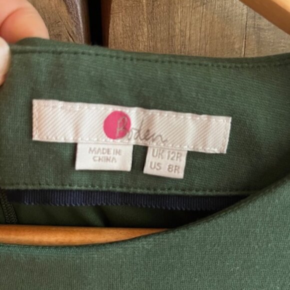 Boden Jessica Ponte Knit Sheath Dress – Green – Size 8 - Picture 4 of 8